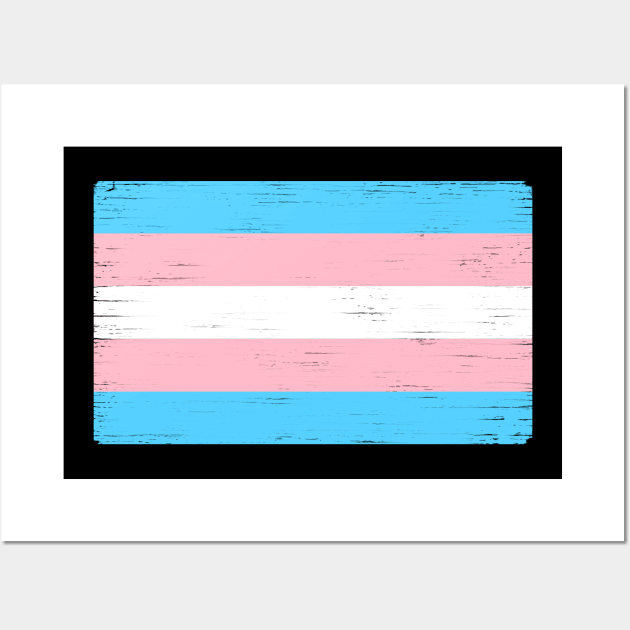 Transgender Pride Flag Wall Art by ianscott76